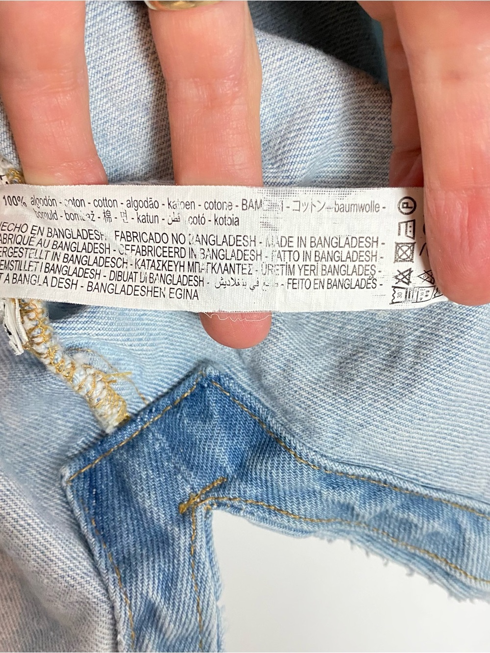 Zara Jean Jacket Shacket Womens Size XL Light Blue Denim Shirt Relaxed Fit - Picture 6 of 9
